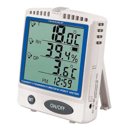 Digi-Sense Traceable Digital Thermohygrometer w/Dew 37803-86